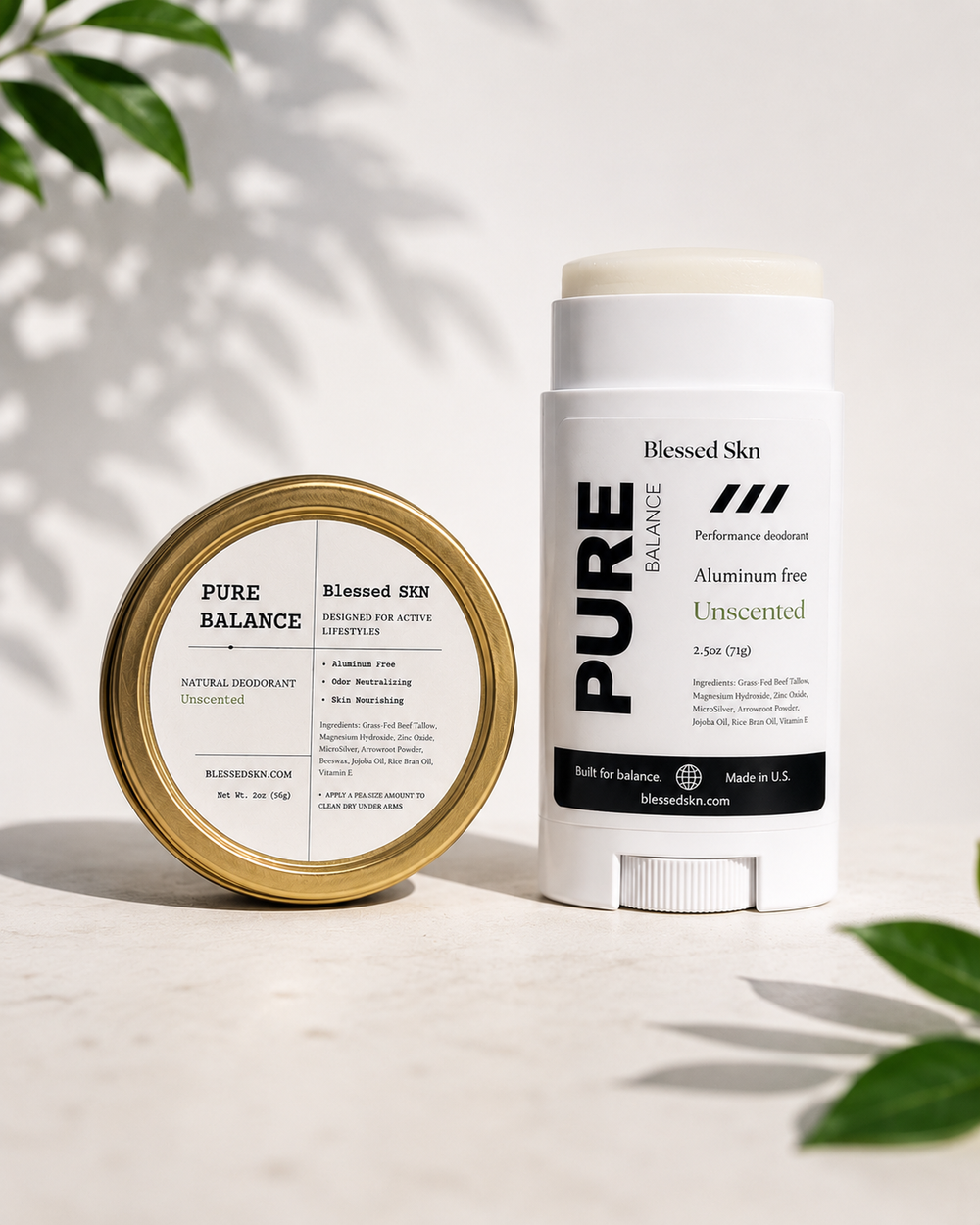 Pure balance natural deodorant