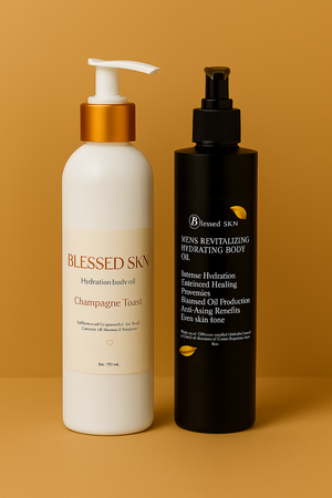 His and Hers body oil set
