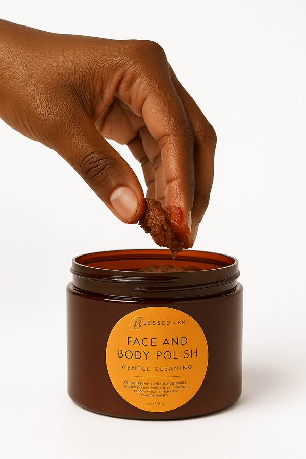 Blood Orange AHA Mint Walnut Face & Body Polish