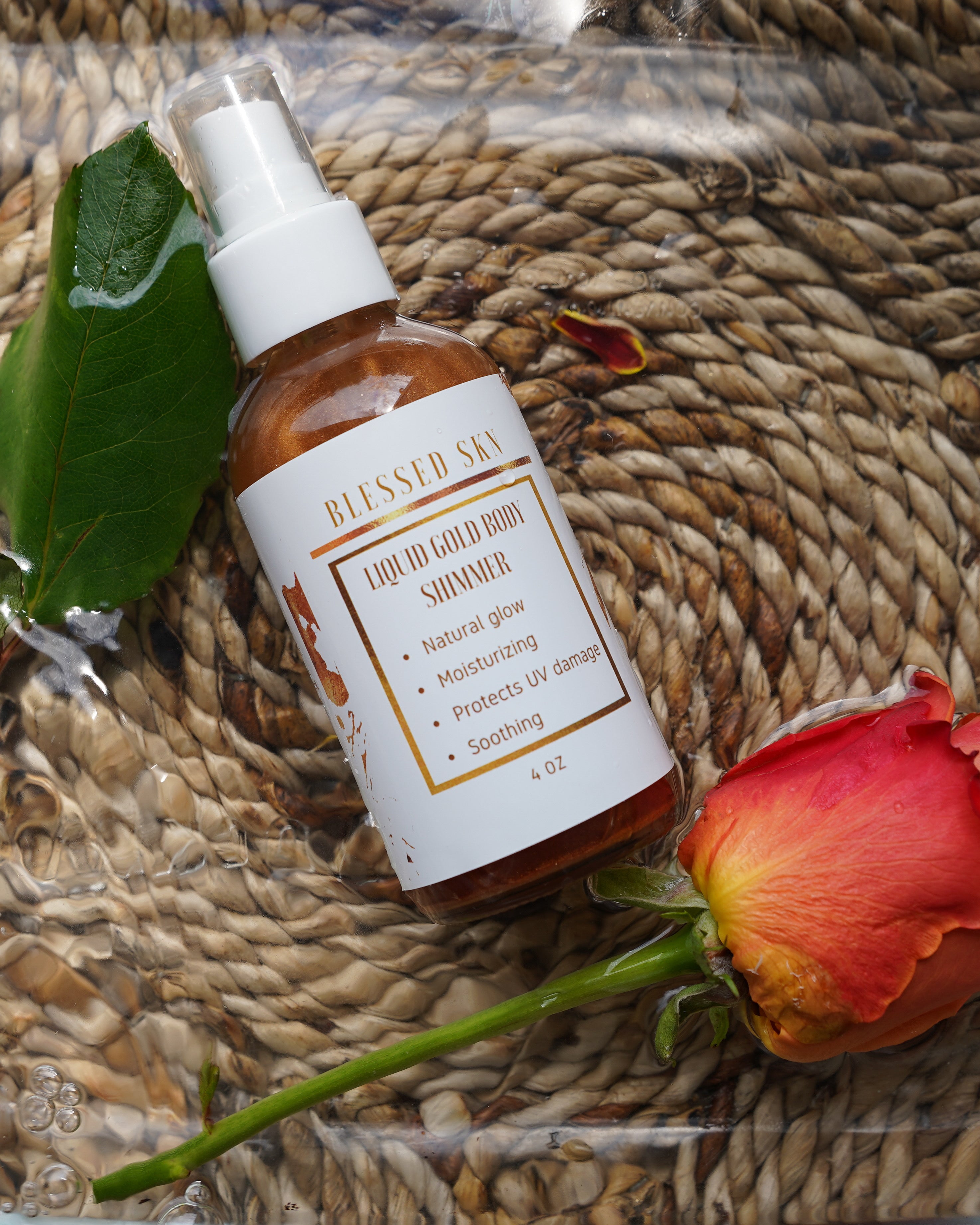 24k gold body shimmer Blessedskn